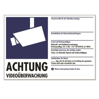 INDEXA Warnaufkleber:Video-      WAK-V51 