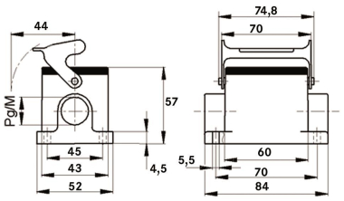 Lapp   H-B 6 SGRL M25 ZW. SOCKELGEHAEUSE 