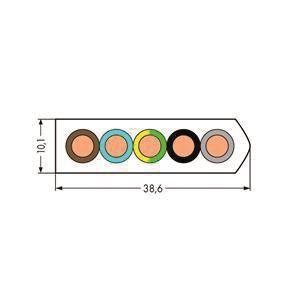 WAGO 897-1051 Flachleitung,Eca,5G10 