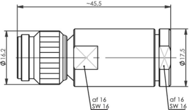 TEGA TNC-Kabelstecker Feder/   100023726 