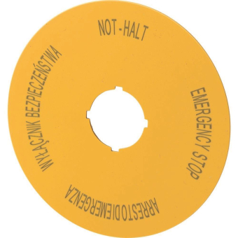 EATON M22-XAK15 Schild NOT-HALT   167640 