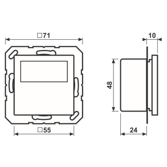 Jung Raumtemperaturregler     TRDA1790SW 