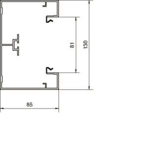 Hager Brüstungsk.Unterteil BRA8513019016 