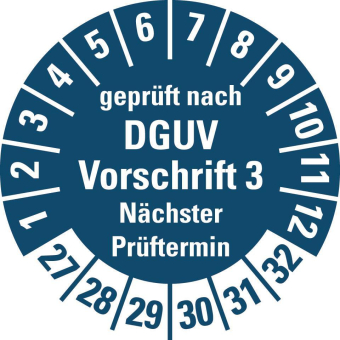 HEIN 190145 Prüfplakette DGUV Vorschrift 