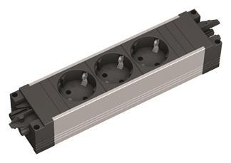 Bachmann STEP ALU 3xSchuko GST18 336.039 