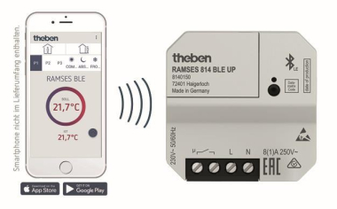 Theben Digital-Uhren-  RAMSES 814 BLE UP 