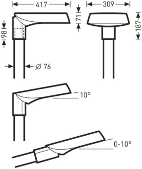 TRIL Ansatz-und Aufsatzleuchte,  6597640 