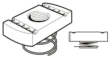 Legrand PN082G Federgleitmutter kurz M8 
