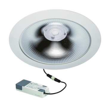 Rutec Downlight GLAN ws UGR19 hochglanz 