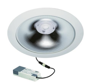 Rutec Downlight GLAN ws UGR19 hochglanz 