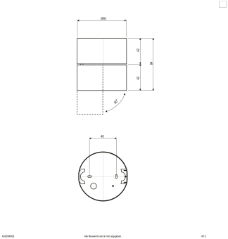 EVN LED Anbaustrahler schwarz AS20090902 