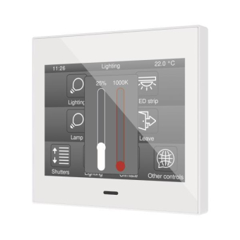 Zennio ZVIZ35V3W Kapazitives Touchpanel 