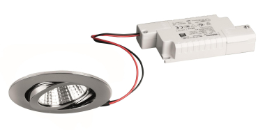 BRUM LED-Einbaustrah. IP65 chrom  DAMITA 