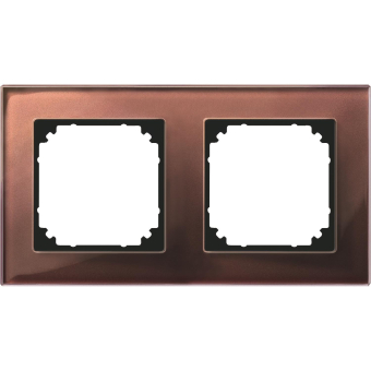 Merten M-PLAN-Echtglasrahmen 2f   489215 