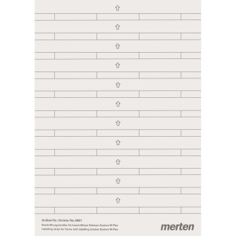 Merten Beschriftungsstreifen      486100 