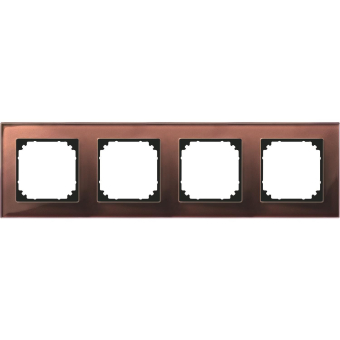 Merten M-PLAN-Echtglasrahmen 4f   489415 