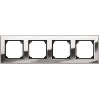 Merten M-PLAN-Metallrahmen 4fach  475439 