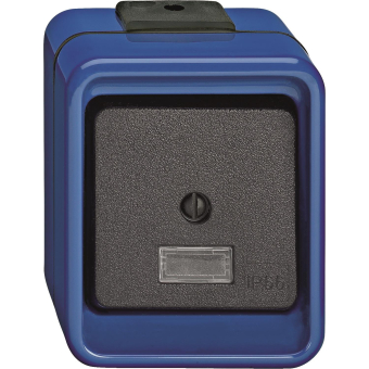 Merten Wippschalter Kreuz blau    370775 