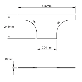 NIED Deckel feuerverzinkt    RTADV 200 F 