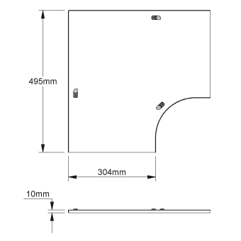 NIED Deckel 90 Grad-Bogen     RESDV300E3 