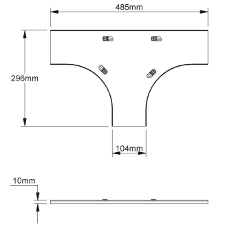 NIED Deckel feuerverzinkt    RTSDV 100 F 