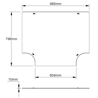 Niedax Deckel f.T-Stück      RTSDV 600 F 
