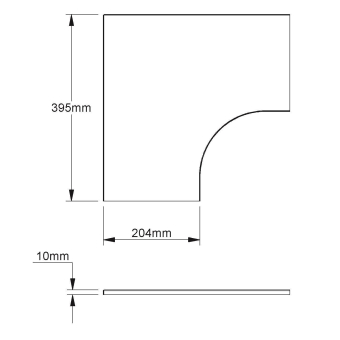 NIED Deckel 90 Grad-Bogen    RESD 200 E3 