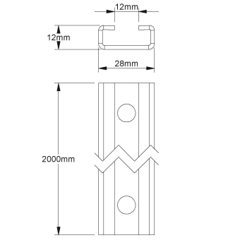 NIED Ankerschiene              2916/2 FO 