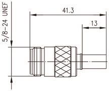TEGA N-Kabelbuchse Cr/Cr     J01021B0117 