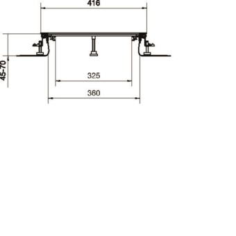 Hager Bodenkanal estrichbündig BKF400045 