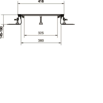 Hager Bodenkanal estrichbündig BKF400145 