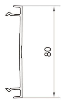 Hager Brüstungsk.-Oberteil BRN7008029010 