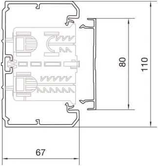 Hager Brüstungsk.Unterteil BRN7011017035 