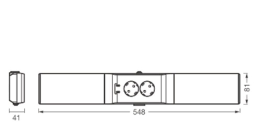 Ledvance Undercabinet Socket Flood 830 