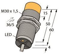 Turck Induktiver Sensor    NI15-M30-AD4X 