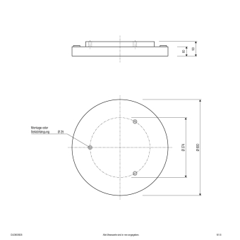 EVN LED Deckenanbau -rund -    DUD600925 
