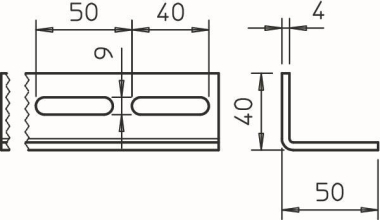 OBO WESP 50 40 SG Winkelprofil 