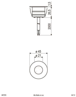 EVN LED-edelstahl-Einbauleuchte   441510 