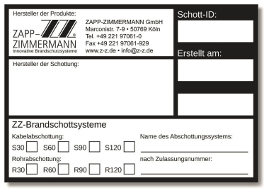 Niedax BS-Wandschild              BSW 90 