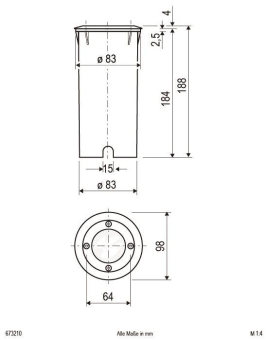 EVN V4A-edelstahl-Einbauleuchte   673210 