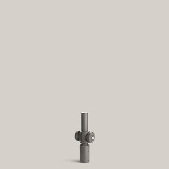 BEGA E-Mastaufsatz silber         70762A 
