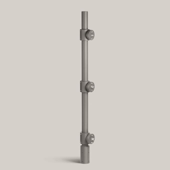 BEGA E-Mastaufsatz silber         70763A 