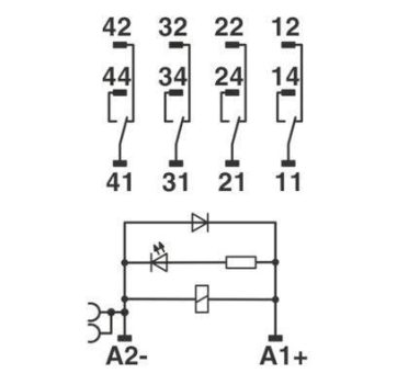 Phoenix 2903308  RIF-2-RPT-LDP-24DC/4X21 