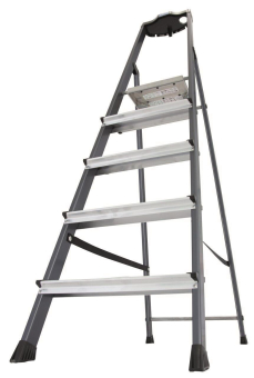 KRAU SECURO-Alu-Leiter 5 Stufen   126436 