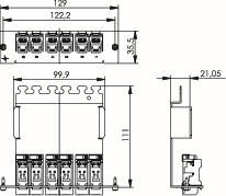 TEGA Modulträger 3He/7Te     J02021A0037 