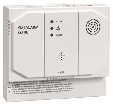 INDEX Gasmelder, 12 V DC, warnt GA 90-12 