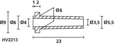 Hellermann HV2213-PVC-FR-BK(2000) 