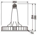 LEDV HID LED HB 105W/840 14000lm (250W) 