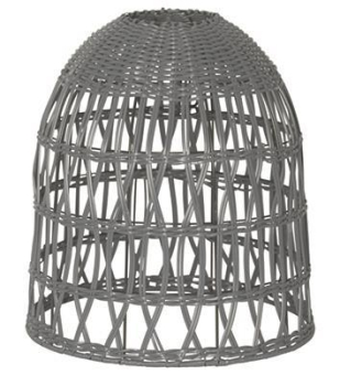 S&H Rattan-Lampenschirm 30x33cm    88188 