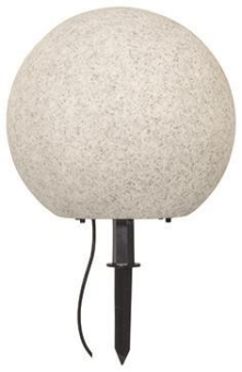 S&H LED-Dekokugel Ø40cm grau f.E27 88201 